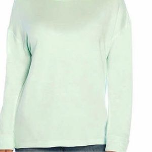 Women’s Three Dots speckled pullover long sleeve.